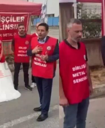Düğün günü işten çıkarıldı Gelinliğiyle direniş çadırına gitti