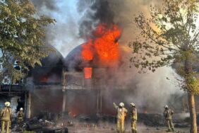 İSTOÇ’ta büyük yangın 17 iş yeri alevlere teslim oldu!