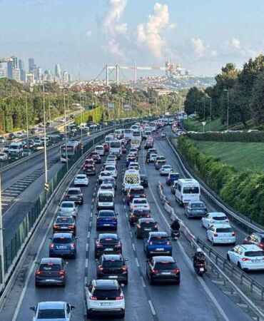 İstanbul'da trafik yoğunluğu!