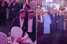 Menzil’de görkemli düğün Tarikat şeyhi halayla eğlenceye eşlik etti!