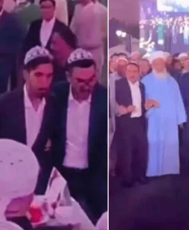 Menzil’de görkemli düğün Tarikat şeyhi halayla eğlenceye eşlik etti!