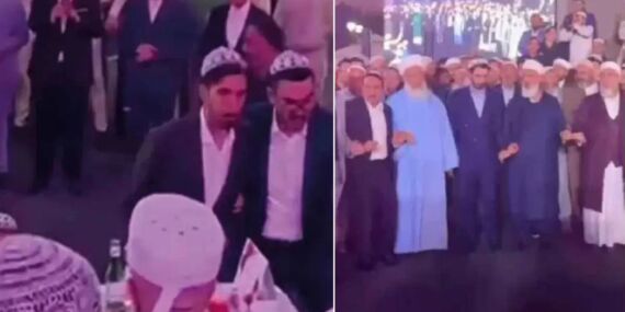 Menzil’de görkemli düğün: Tarikat şeyhi halayla eğlenceye eşlik etti!