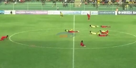 Tanzanya liginde sıra dışı anlar: Arı sürüsü maçı durdurdu!