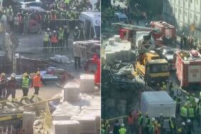 Bahçelievler'de inşaatın yük asansörü düştü!