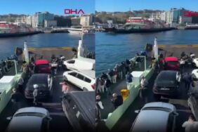 Harem-Sirkeci seferini yapan feribot iskeleye çarptı