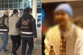 İmam cübbesi ile partiye katılan genç serbest