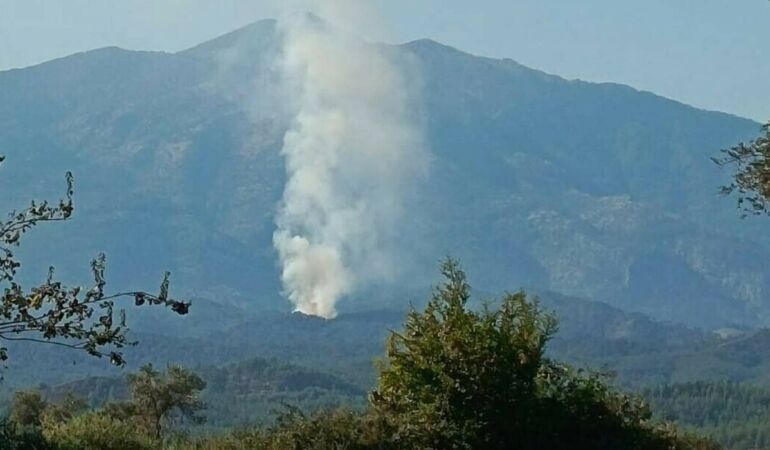 Muğla’da orman yangını büyüyor: Alevler evlere sıçradı