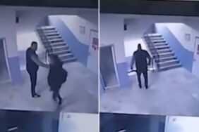 Otizmli öğrenciyi merdivenden itti