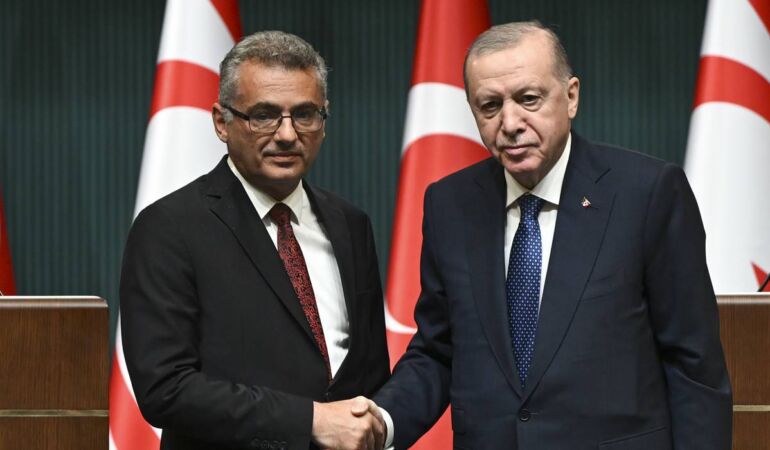 KKTC’nin yeni Cumhurbaşkanı Türkiye’de: ‘İki devletli çözüm’ vurgusu!