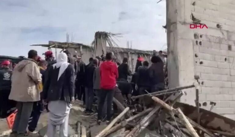 Şanlıurfa'da beton dökümü sırasında facia İşçiler göçük altında kaldı!