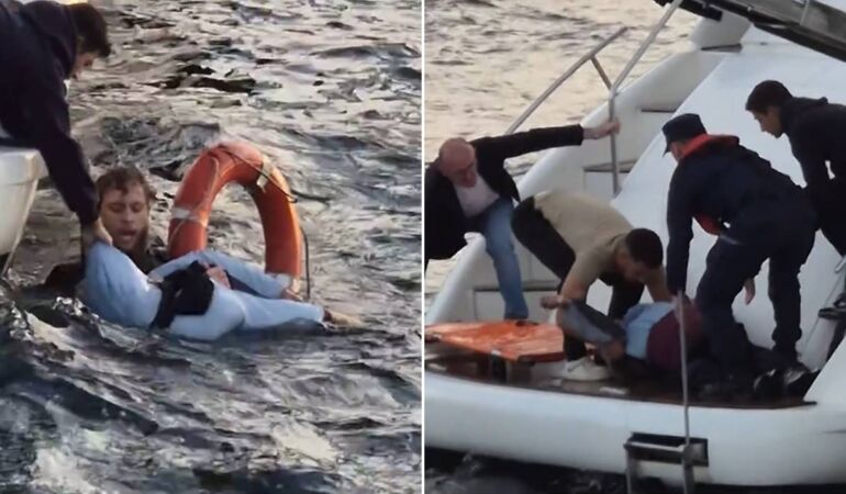 İstanbul Boğazı’nda korku dolu anlar: Turist vapurdan denize düştü!