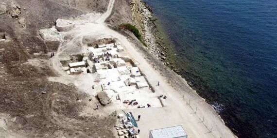 Tekirdağ’daki kazılarda su altından tarih çıktı!