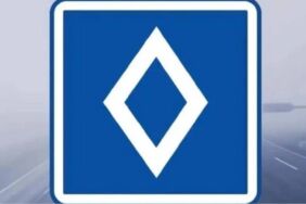 Baklava dilimli trafik tabelası