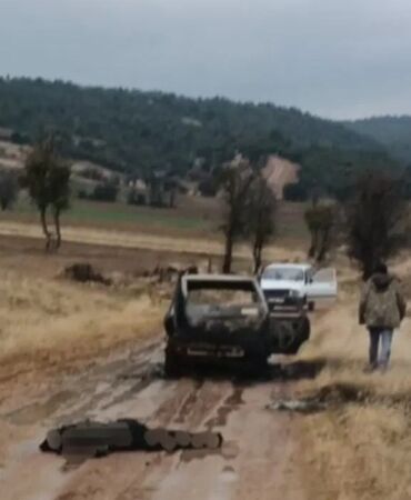 Isparta'da korkunç olay! Yanan otomobilin yanında başsız erkek cesedi bulundu