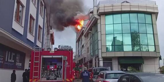 İstanbul Ataşehir’de korkutan otel yangını!