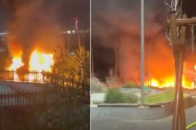 İstanbul'da çocuk parkı alev alev yandı!