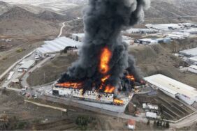 Kırıkkale'deki kimya fabrikasında korkutan yangın