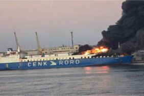 Ukrayna seferi yapan Türk gemisi vuruldu