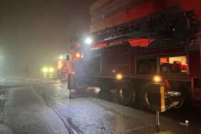 Uşak’ta Gece Yarısı Fabrika Yangını