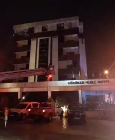 Bursa'da gece yarısı otelde korkutan yangın!