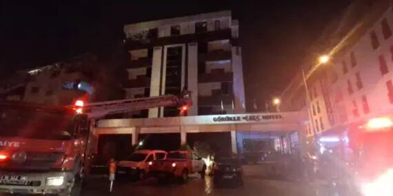 Bursa’da gece yarısı otelde korkutan yangın!