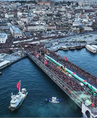 İstanbul’da Filistin’e destek yürüyüşü
