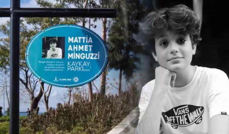Mattia Ahmet Minguzzi’nin adı Bostanlı Kaykay Pisti'ne verildi