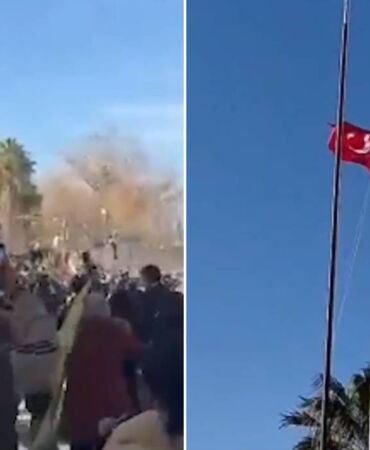 Suriye sınırında büyük provokasyon Türk bayrağını indirdiler