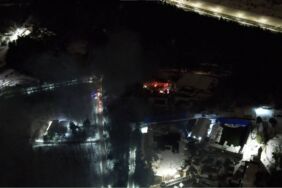 TRT'nin Çekmeköy'deki film platosunda korkutan yangın