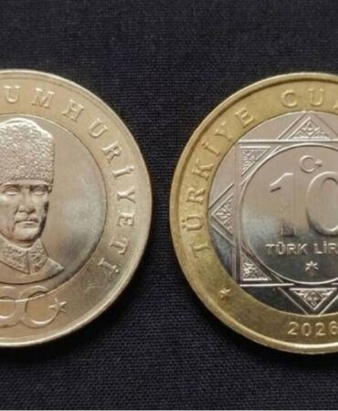 10 TL'lik madeni para