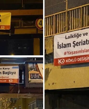 Ankara’nın birçok noktasında 'Laikliğe karşı şeriat' propagandası!