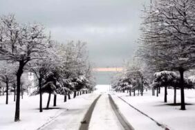 Erciş'te kar yağışı sonrası kartpostallık görüntülr