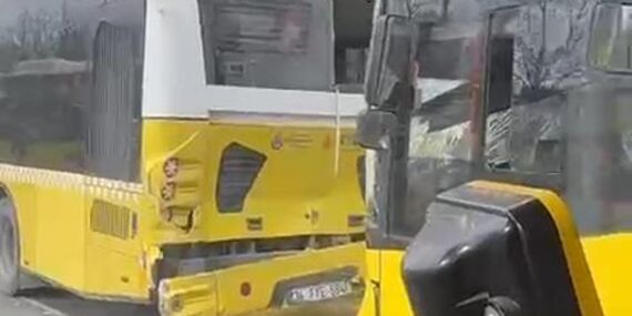 İstanbul Fatih’te durağa yanaşan 3 İETT otobüsü kaza yaptı!