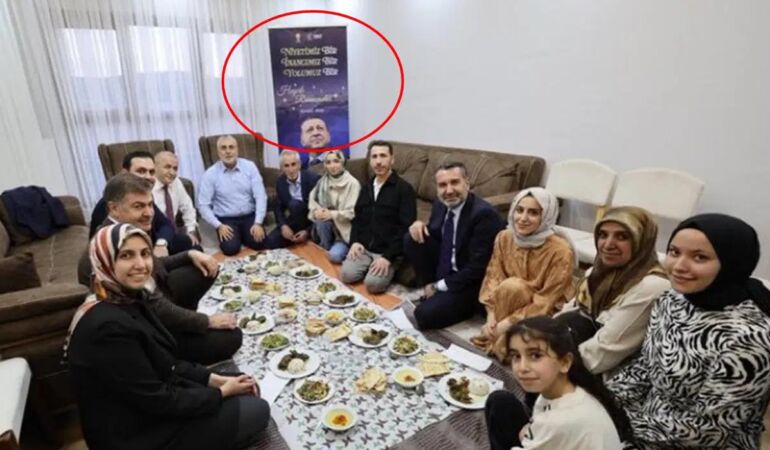 Işıkhan’ın 'Erdoğan' posterli iftar ziyareti tepki çekti!