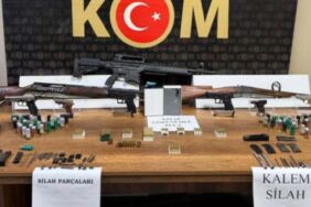 Kalem görünümlü tabancalar ele geçirildi