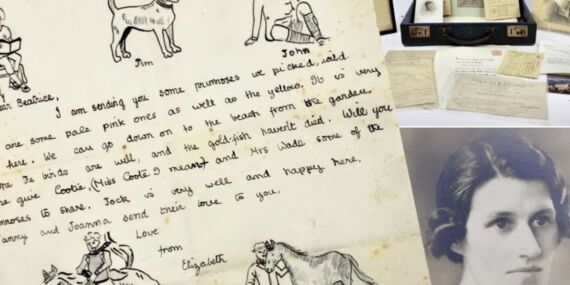 Kraliçe II. Elizabeth’in 1936 yılında yazdığı mektup açık artırmada