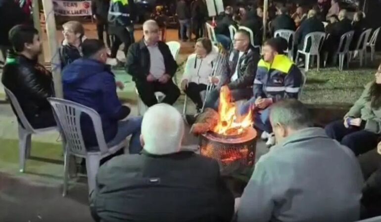 SOMA'DAKİ İŞÇİ EYLEMİ