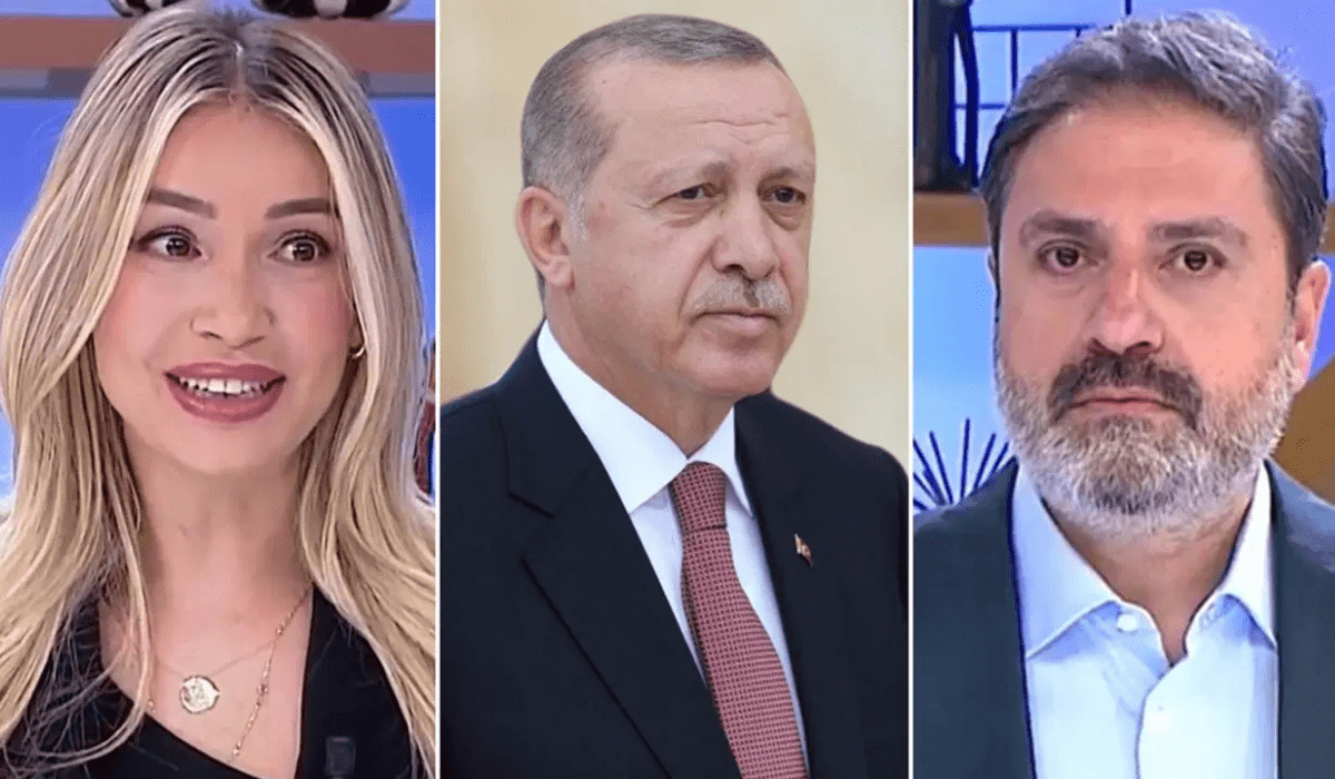 canlı yayında panik