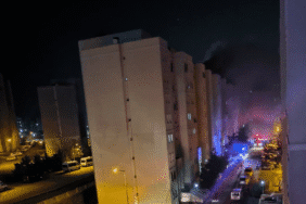 Binada korku dolu anlar Patlama sonrası tahliye işlemi yapıldı