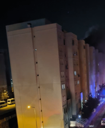 Binada korku dolu anlar Patlama sonrası tahliye işlemi yapıldı