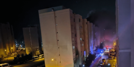 Binada korku dolu anlar: Patlama sonrası tahliye işlemi yapıldı