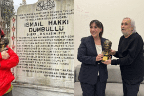 Binnur Kaya’dan anlamlı ziyaret Ödül sonrası İsmail Dümbüllü’nün kabrine gitti