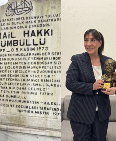 Binnur Kaya’dan anlamlı ziyaret Ödül sonrası İsmail Dümbüllü’nün kabrine gitti