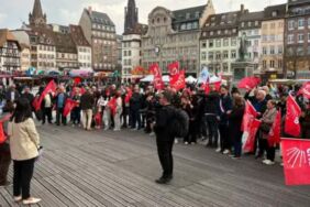 Ekrem İmamoğlu'nun tutukluluğunun birinci yılı, Fransa’da protesto edildi