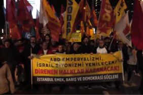İsrail Konsolosluğu önünde protesto