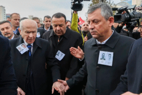 Katar’da şehit olan ASELSAN teknisyenleri Ankara’da uğurlandı Özgür Özel ve Bahçeli bir arada