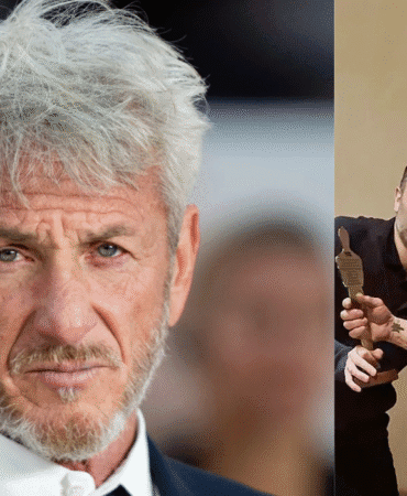 Oscar törenine gitmedi, Kiev’e gitti Sean Penn’e füze parçalarından ödül