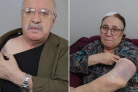 Yaşlı çifti sopa kırılana kadar darbettiler