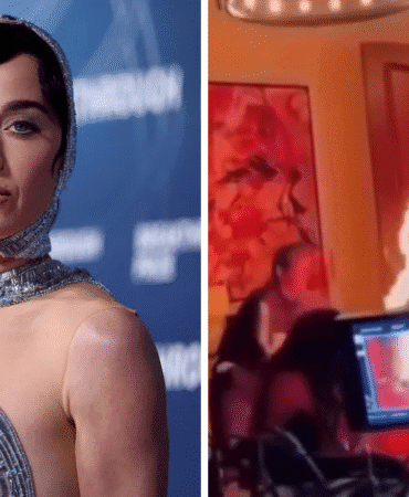 katy perry sahnede korku anlar