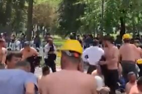 Ankara’da gergin anlar Maden işçilerine yürüyüş sırasında polis engeli